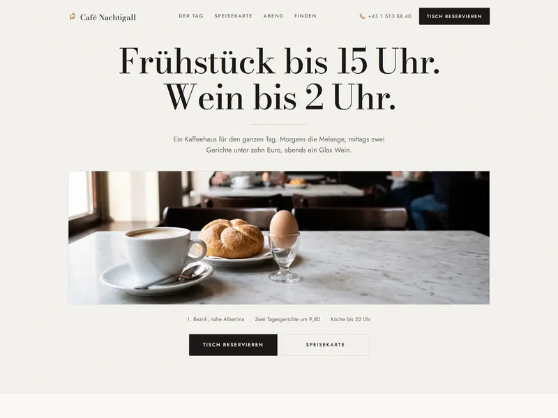 Café Nachtigall: Wiener Kaffeehaus