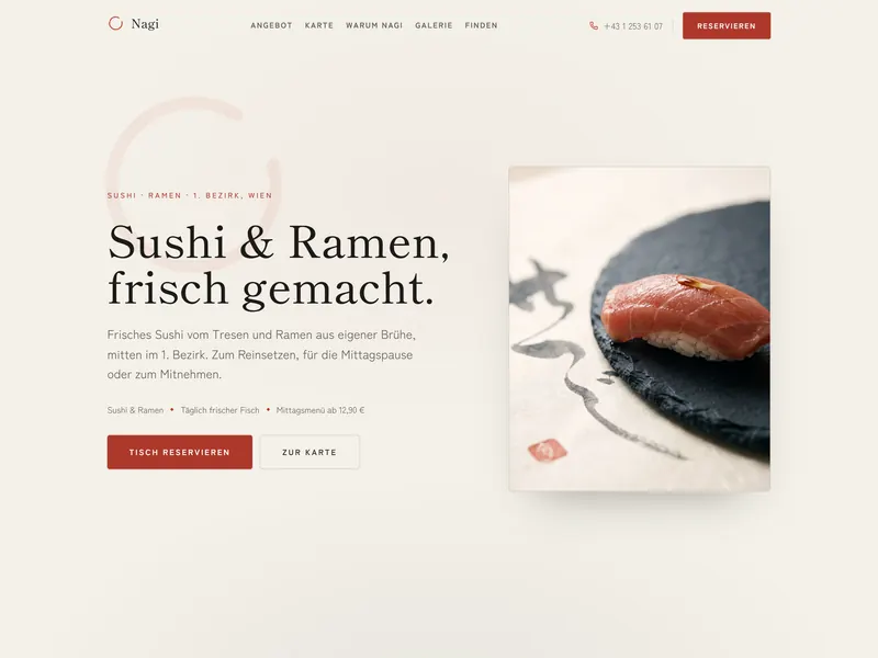 Nagi: Japanisches Restaurant